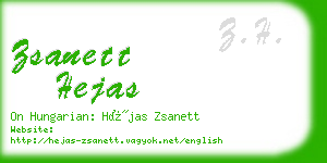 zsanett hejas business card